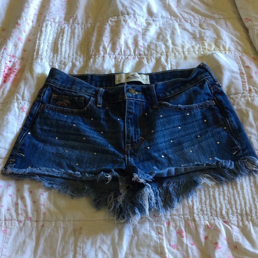 Hollister shorts with rinestones size W25